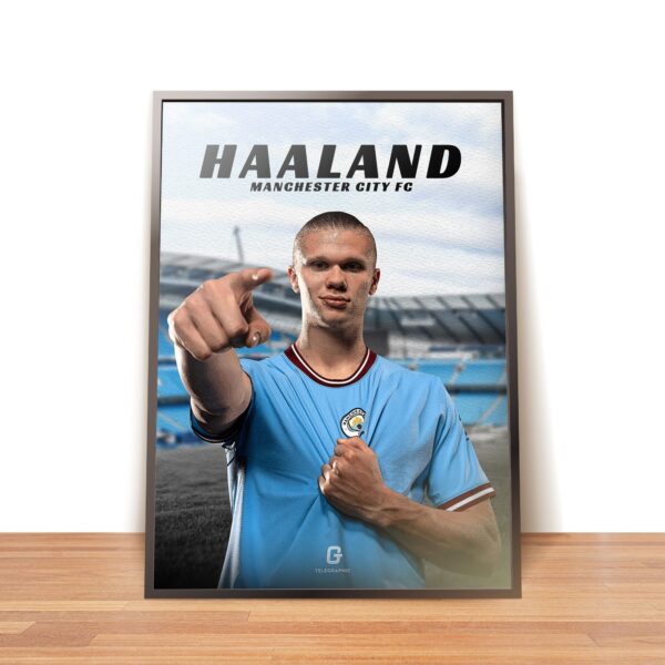 Erling Haaland Manchester City FC Poster