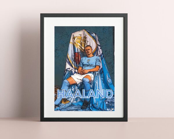 Erling Haaland Manchester City Season 2022/23 Poster