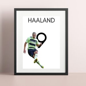 Erling Haaland Number 9 Season 2022/23 Poster