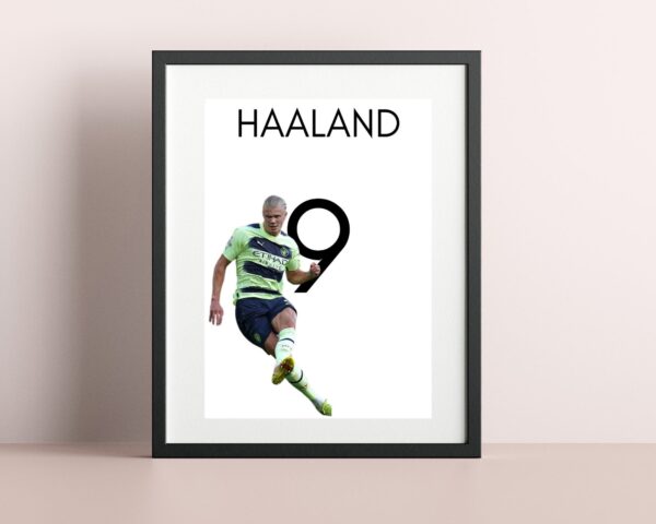 Erling Haaland Number 9 Season 2022/23 Poster