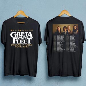 Greta Van Fleet Dreams In Gold Tour 2022 T-Shirt