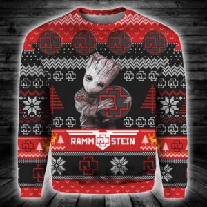 Groot Hug Rammstein Ugly Christmas Sweater