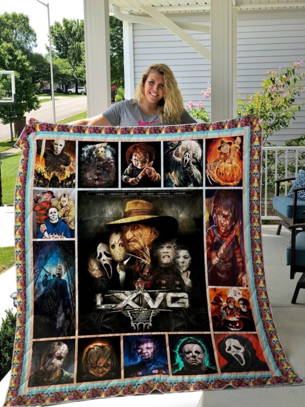 Halloween Movie Blanket Freddy Vs. Jason Slasher Film