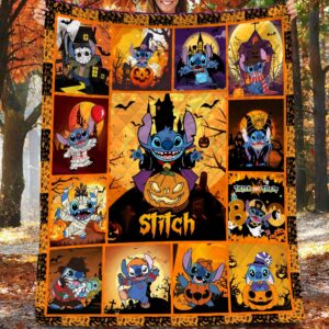 Halloween Movie Blanket Stitch Horror Quilt