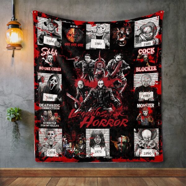 Halloween Movie Blanket Legend Of Horror Quilt