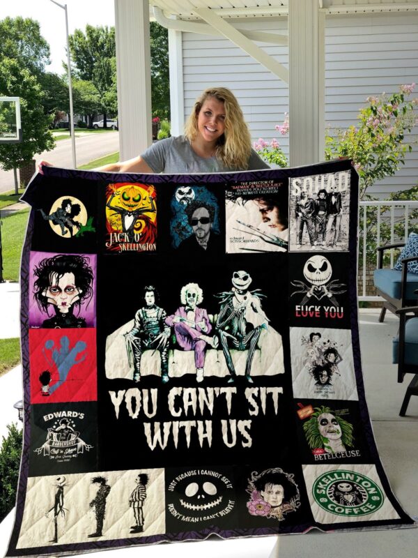 Halloween Movie Blanket You Can’t Sit With Us Quilt