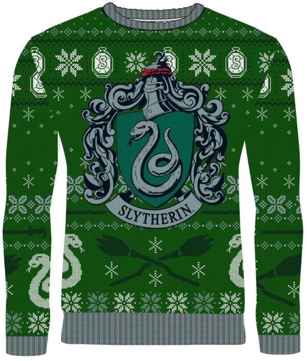 Harry Potter Ugly Christmas Sweater Slytherin