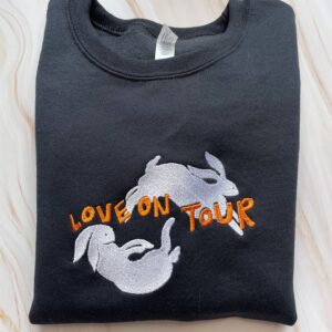 Harry Styles Embroidered Sweatshirt Bunnies Love On Tour