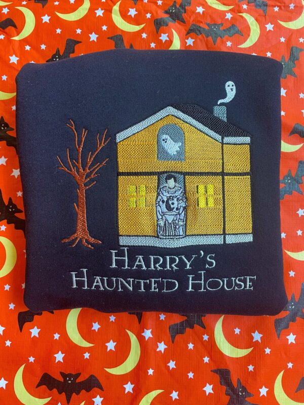 Harry Styles Embroidered Sweatshirt Harry’s Haunted House Shirt