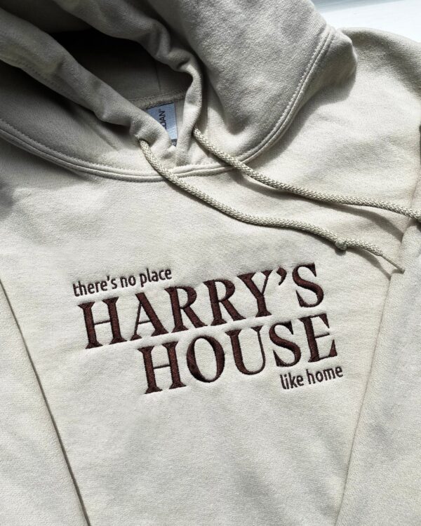 Harry Styles Embroidered Sweatshirt Hoodie Tee There’s No Place Like Home