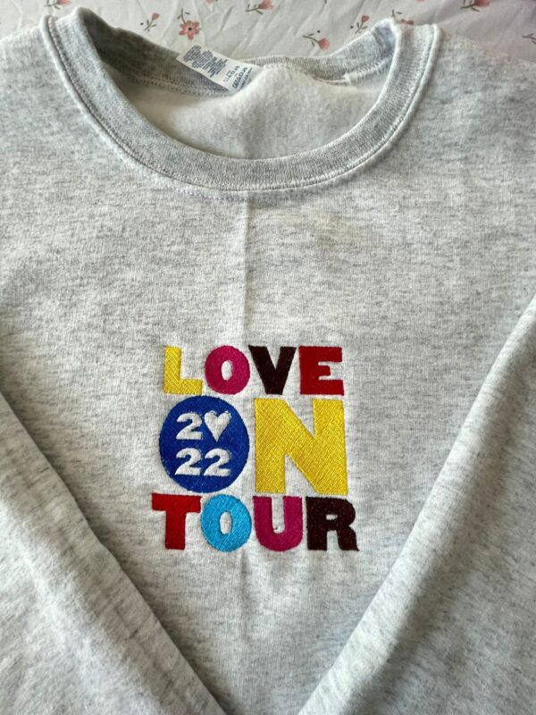 Harry Styles Embroidered Sweatshirt Love On Tour 2024