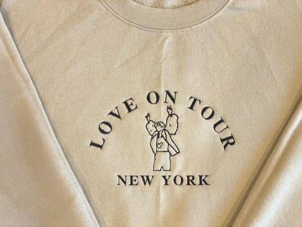 Harry Styles Embroidered Sweatshirt Love On Tour Hoodie Tee