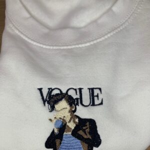 Harry Styles Embroidered Sweatshirt Vogue Gift For Fan