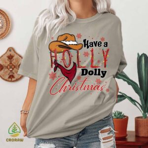 Holly Dolly Christmas Shirt Cowboy Country Music Sweatshirt Gift for Christmas