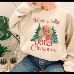 Holly Dolly Christmas Shirt Parton Tree Gift For Fan