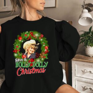 Holly Dolly Christmas Shirt Music Fan