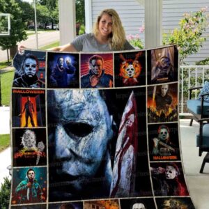 Horror Movie Blanket Michael Myers Halloween Series Quilt