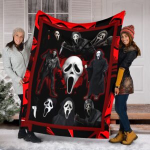 Horror Movie Watching Blanket Gift for Fan Ghostface