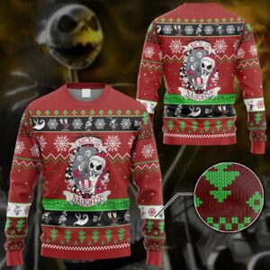 Horror Ugly Sweater Nice Or Naughty The Nightmare Before Christmas