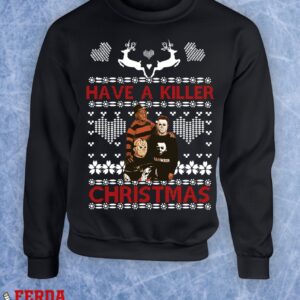 Horror Ugly Sweater Killer Characters Halloween Christmas Gift