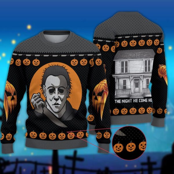 Horror Ugly Sweater Michael Myers Christmas Sweater Halloween Gifts