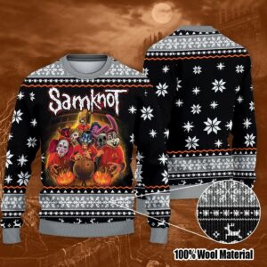 Horror Ugly Sweater Samknot Halloween Trick Or Treat Sweater