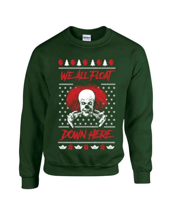 Horror Ugly Sweater We All Float Down Here Gift Halloween Christmas