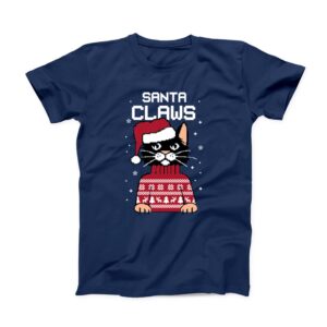 Santa Claws T-shirt Christmas Gift For Cat Lover