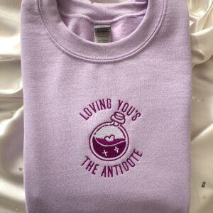 Harry Styles Embroidered Sweatshirt Loving You’s The Antidote Lyrics