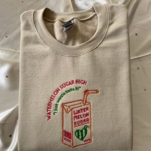 Harry Styles Embroidered Sweatshirt Watermelon Sugar Gift for Fan