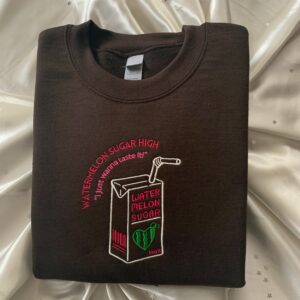 Harry Styles Embroidered Sweatshirt Watermelon Sugar Gift For Fan