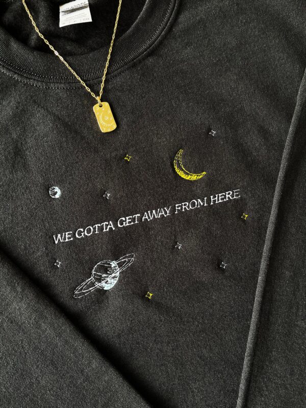 Harry Styles Embroidered Sweatshirt Space & Stars Inspired Sign Of The Times