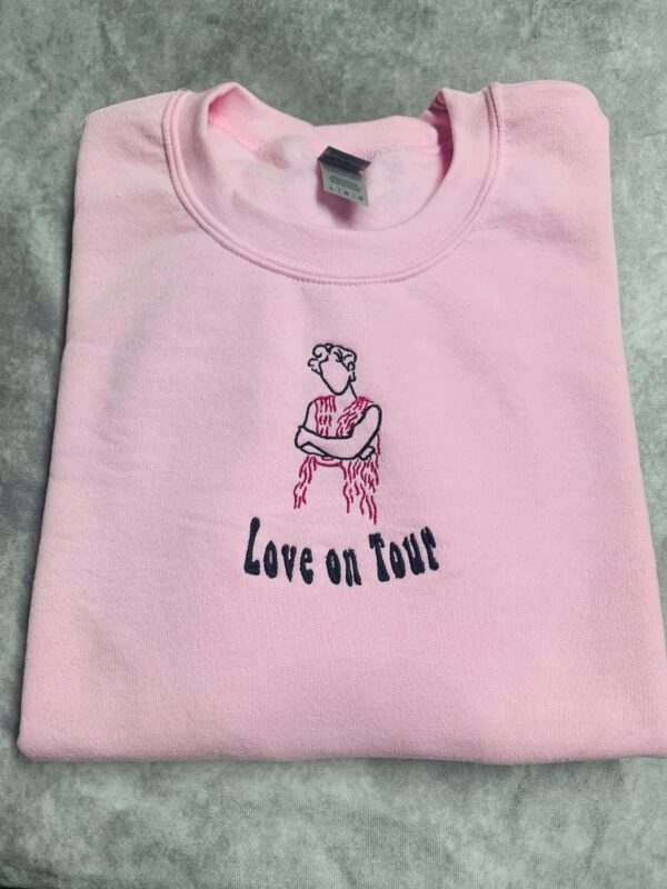 Harry Styles Embroidered Sweatshirt Love On Tour Hoodie