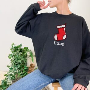 Minimalist Christmas Hung Christmas Stocking Sweatshirt Hoodie Tee