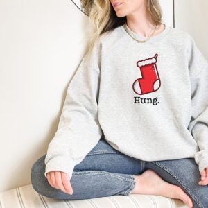 Minimalist Christmas Hung Christmas Stocking Sweatshirt Hoodie Tee