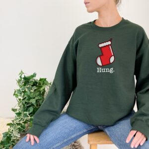 Minimalist Christmas Hung Christmas Stocking Sweatshirt Hoodie Tee