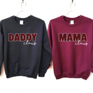 Mama Claus Shirt Printed Caro Mama Sweatshirt Matching Family Christmas