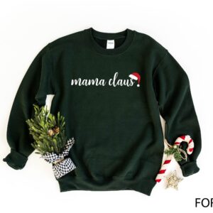 Mama Claus Shirt Simple Cute Tee Gift For Christmas