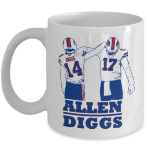 Buffalo Bills Stefon Diggs & Josh Allen Coffee Mug Bills Fans Gift