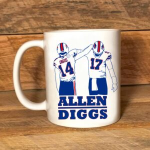 Buffalo Bills Stefon Diggs & Josh Allen Coffee Mug Bills Fans Gift