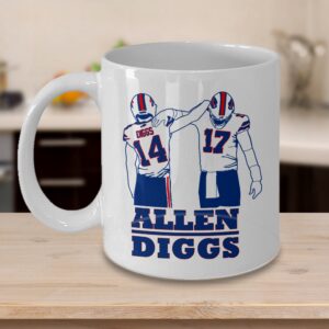 Buffalo Bills Stefon Diggs & Josh Allen Coffee Mug Bills Fans Gift