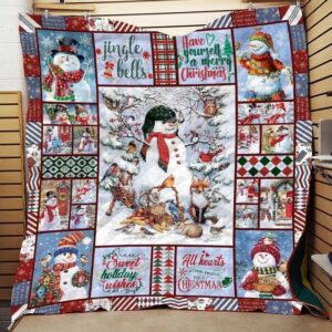 Snowman Blanket Have Yourself A Merry Christmas