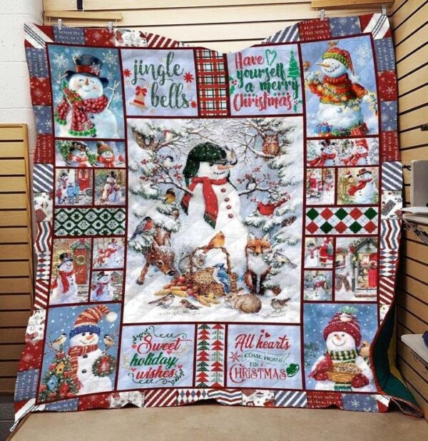 Snowman Blanket Have Yourself A Merry Christmas