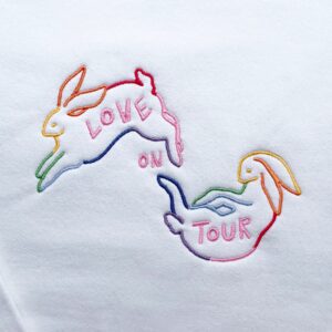 Harry Styles Embroidered Sweatshirt Love On Tour Bunnies 2022