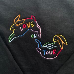 Harry Styles Embroidered Sweatshirt Inspired Love on Tour 2022