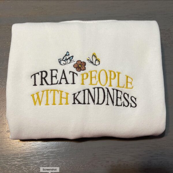 Harry Styles Embroidered Sweatshirt Treat People With Kindness Gift For Fan