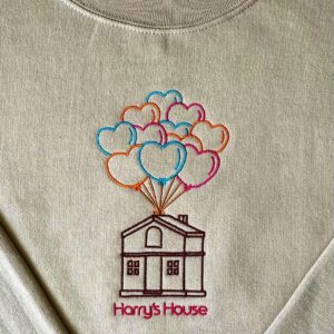 Harry Styles Embroidered Sweatshirt Cute Harry's House Gift for Fan