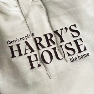 Harry Styles Embroidered Sweatshirt Hoodie Tee There's No Place Like Home