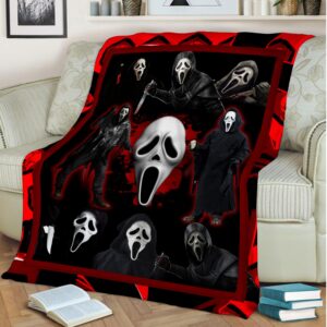 Horror Movie Watching Blanket Gift for Fan Ghostface