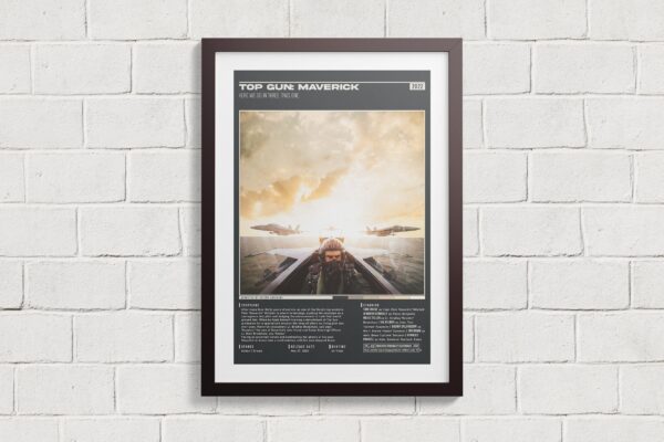 Top Gun Maverick Movie Poster Film Modern Print